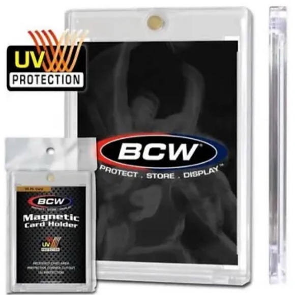 BCW 1-MCH-35 Magnetic Sports/ Trading Card Holder (35 Pt. Card). - Picture 1 of 3